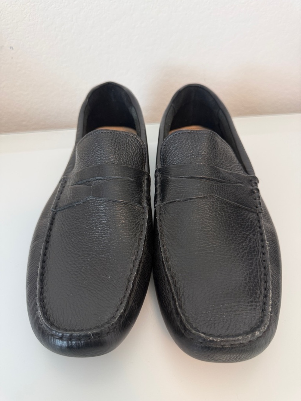 Nordstrom Men’s Cody Black Leather Penny Driving Loafers Size 11 M NWOT - Picture 6 of 8